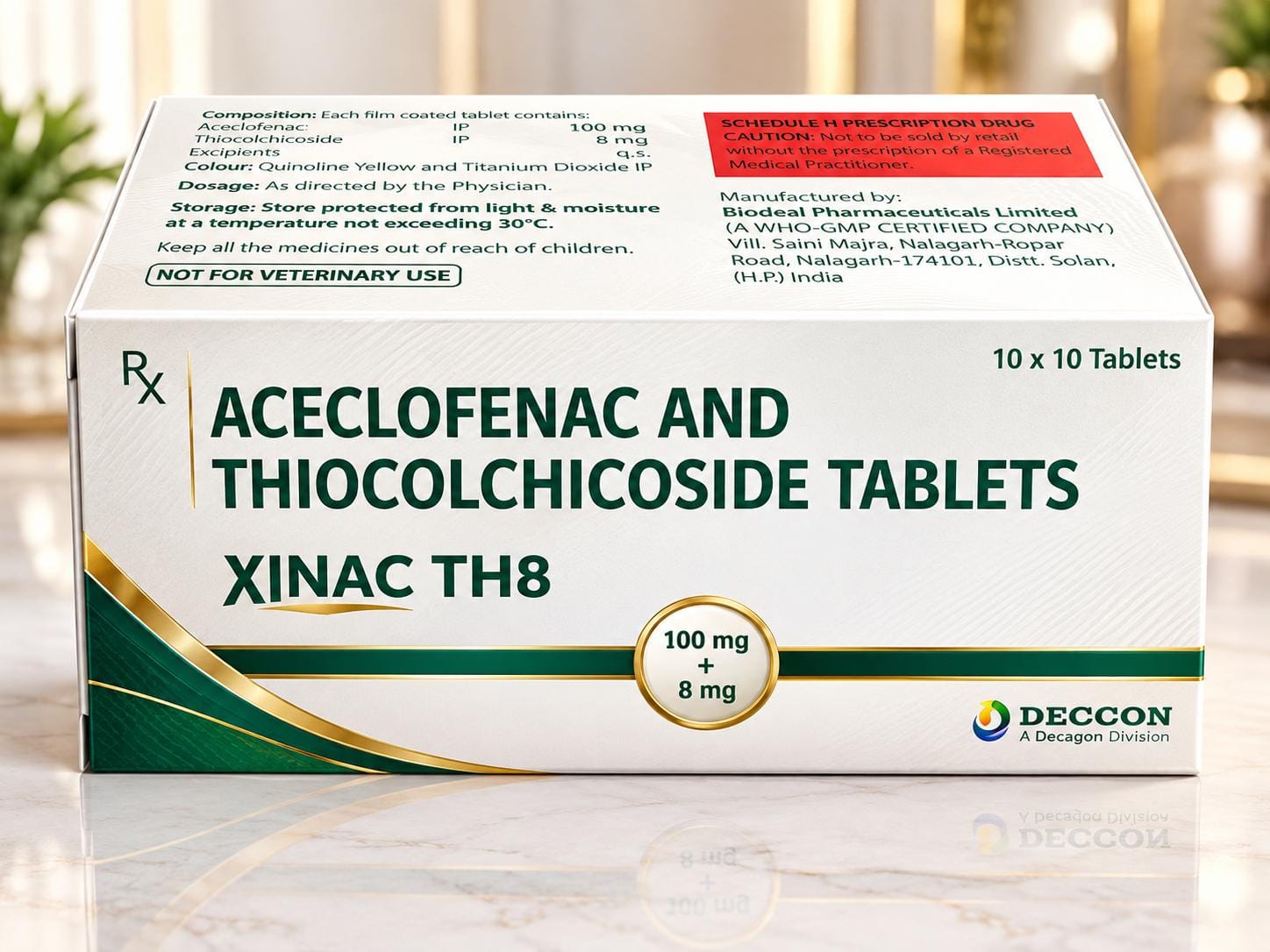 XINAC-TH 8 packaging