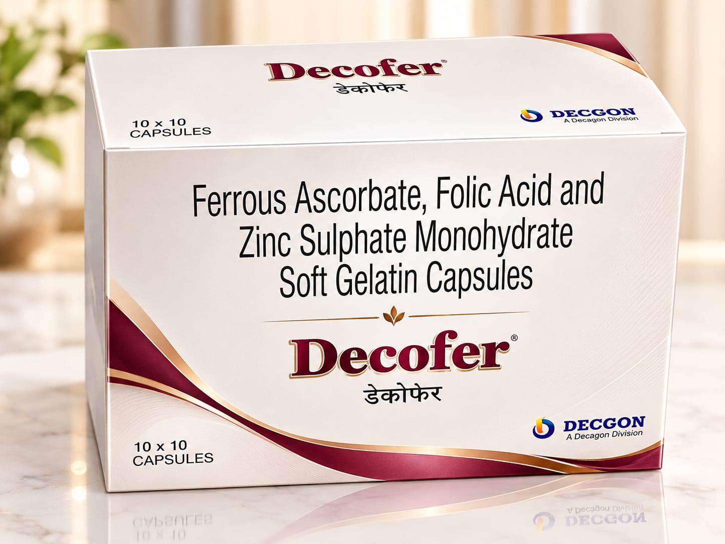 DECOFER CAP packaging